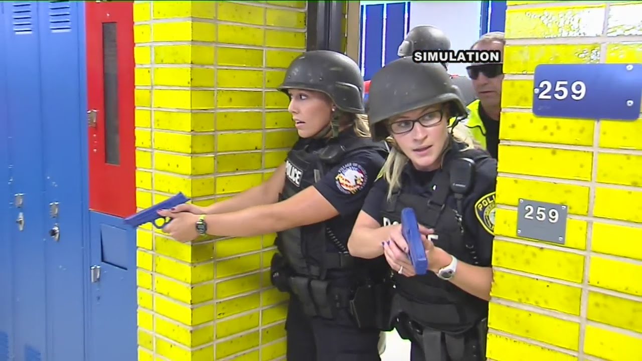 Teachers and staff prepare for the worst in active shooter drills - YouTube