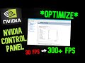 BEST 2020 NVIDIA Control Panel Settings (BOOST FPS / OPTIMIZE GPU)