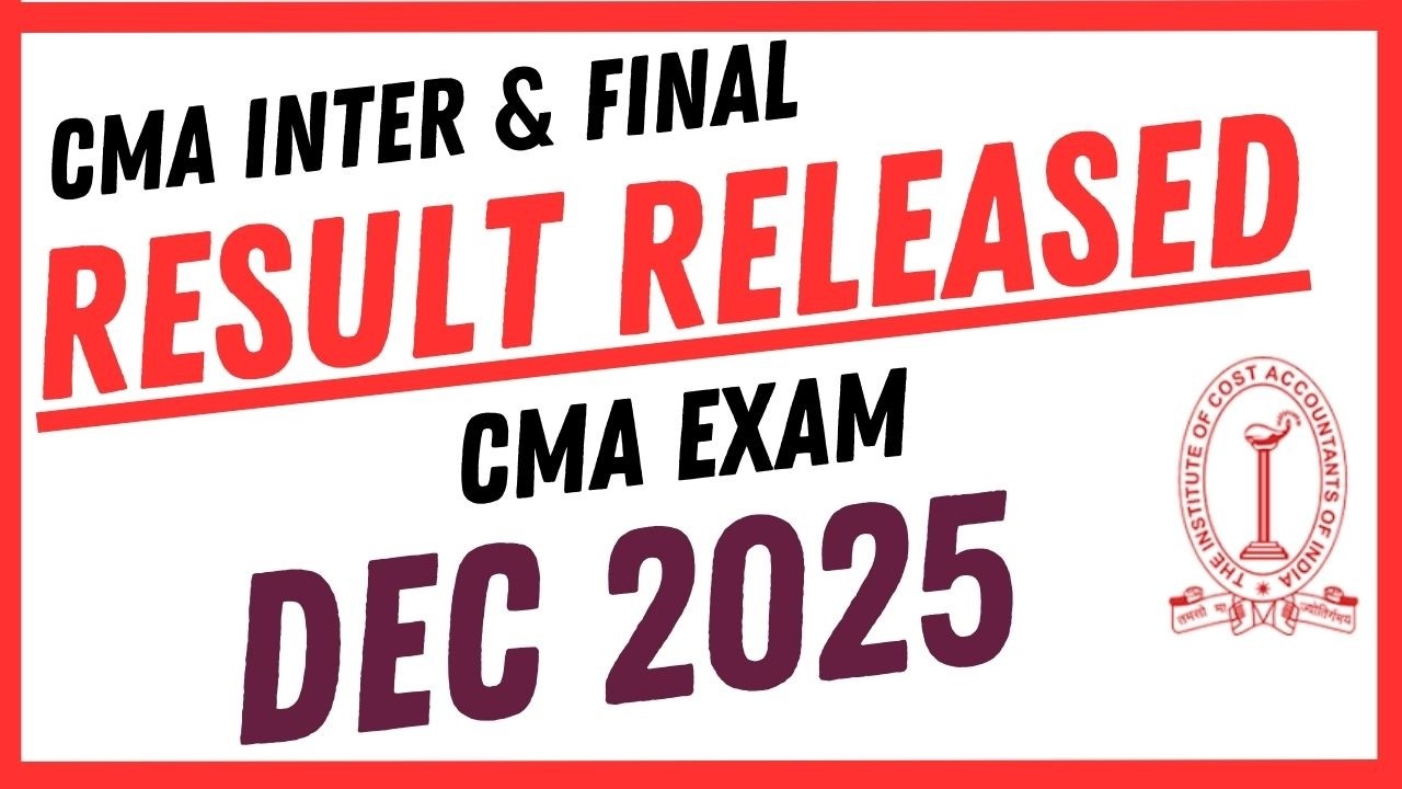 🔥 cma inter & final result dec 2025 out!  😱