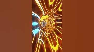 #Short #Abstract Background Video 4k Blue Orange Gradient Metallic Tunnel VJ #LOOP NEON Calm #ASMR