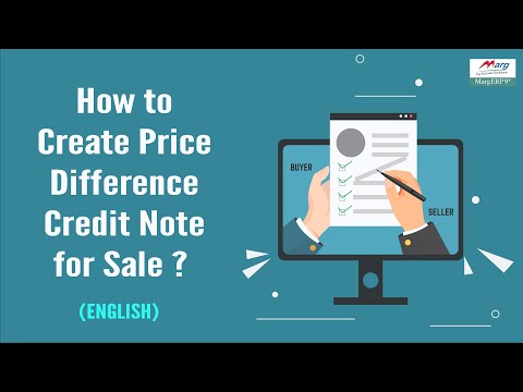 Price Difference Credit Note Entry for Sale [English]