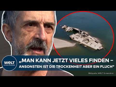 DONAU AUF REKORDTIEF: Versunkenes Kriegsschiff und Mammut tauchen plötzlich auf!