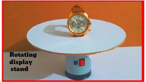 how to make rotating display stand at home