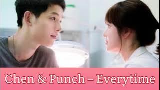 Chen (첸) & Punch (펀치) Everytime Lyrics Descendants of the Sun OST Part 2 [Han-Rom-Indo]