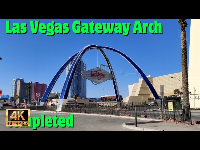 New gateway arch is taking shape on the Las Vegas Strip