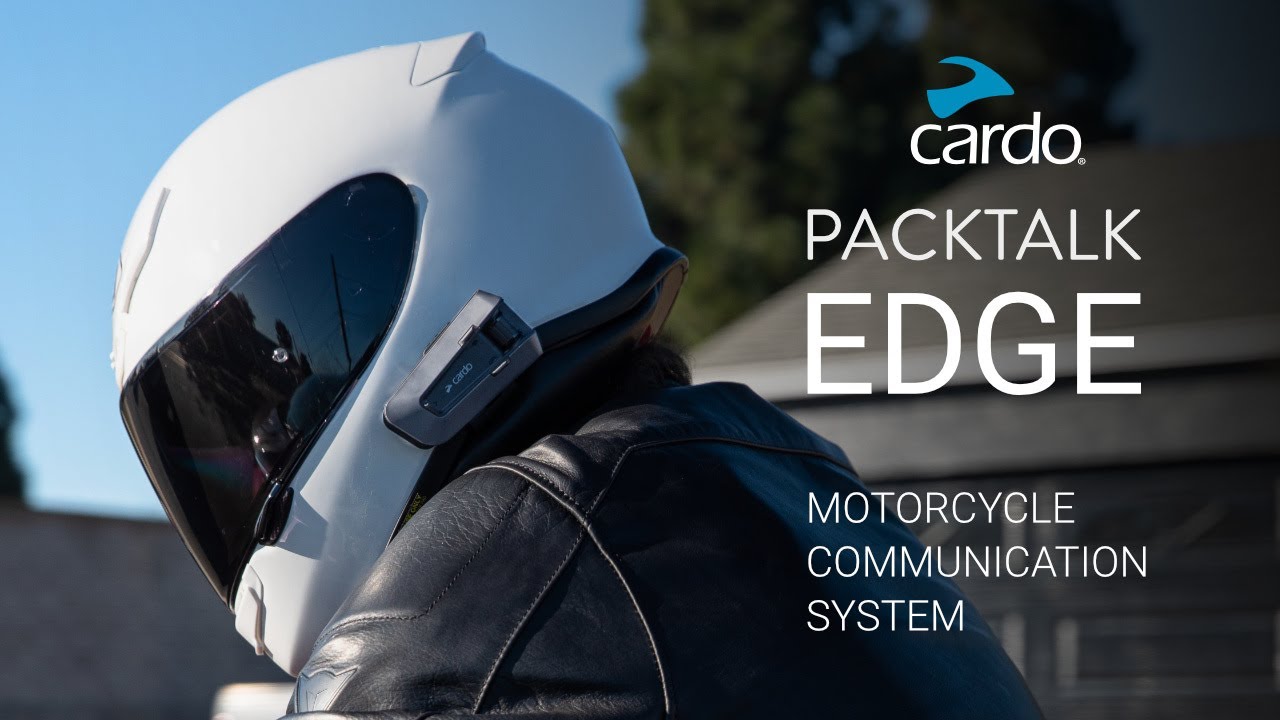 Cardo Packtalk Edge helmet Bluetooth communication device gear