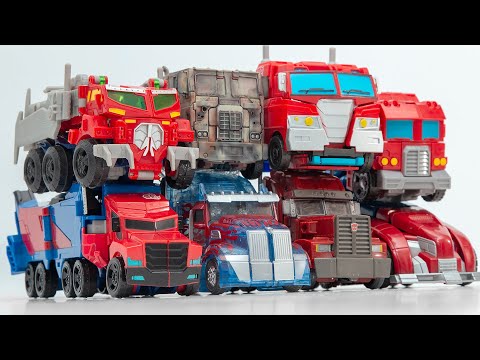 Transformers Voyager <strong>Class</strong> Optimus Prime 8 Truck Vehicles <strong>Car</strong> Robot Toys