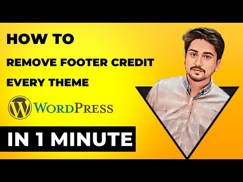 How to Remove WordPress Footer Credit Using Plugins | Remove footer credit from WordPress theme