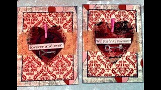 How to Make 10 Mixed Media Valentine's Day Cards