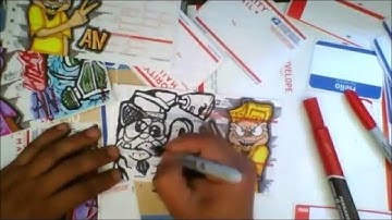 Pk How To Draw Spray Can Character Colab with Crazy - Wizard (cholowiz13)