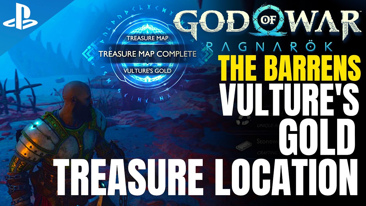 Vulture's Gold Treasure Map location & solution - God of War Ragnarok