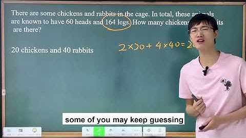 Basic knowledge of Math Olympiad——Word problem (1) Chicken and Rabbit question (Ⅰ)