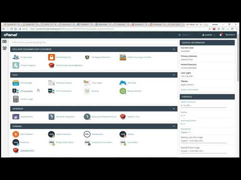 how to importing the website files with  namecheap