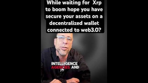 Make sure you are holding your assets on a decentralized wallet connected to web3.0