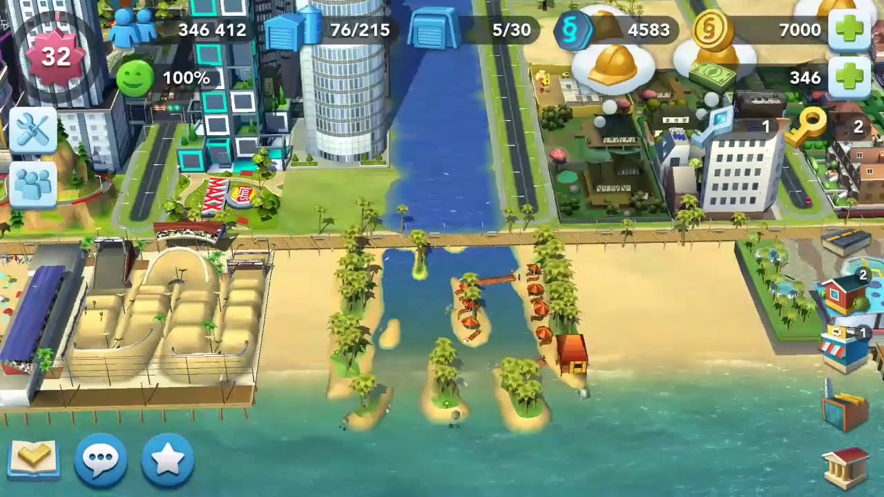 Beach Delta And Castle Waterfall Simcity Buildit Youtube