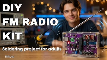 DIY FM Radio Soldering Kit with Clear Case | Relaxing Build for Adults