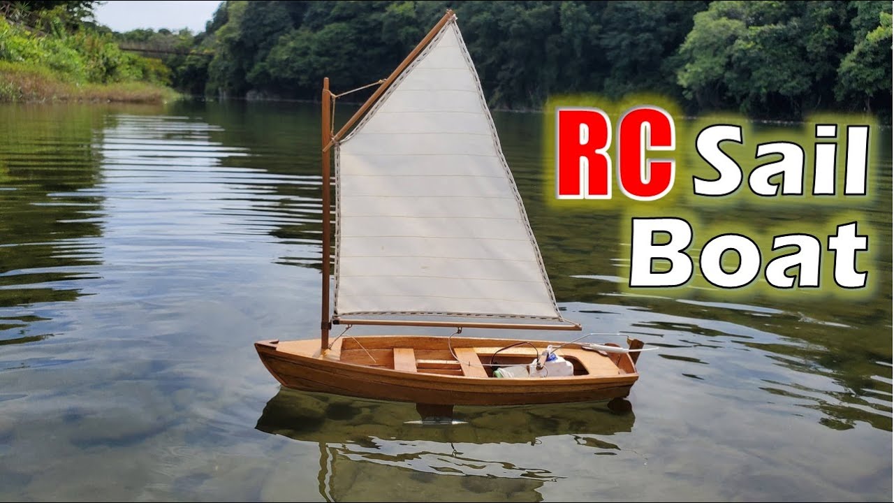 Homemade RC SailBoat on a beautiful river - YouTube