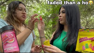 Trying EDIBLES for the FIRST TIME in the woods * WE WERE TWEAKING*😳