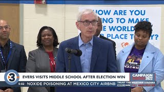 Evers focuses on abortion, education following re-election victory