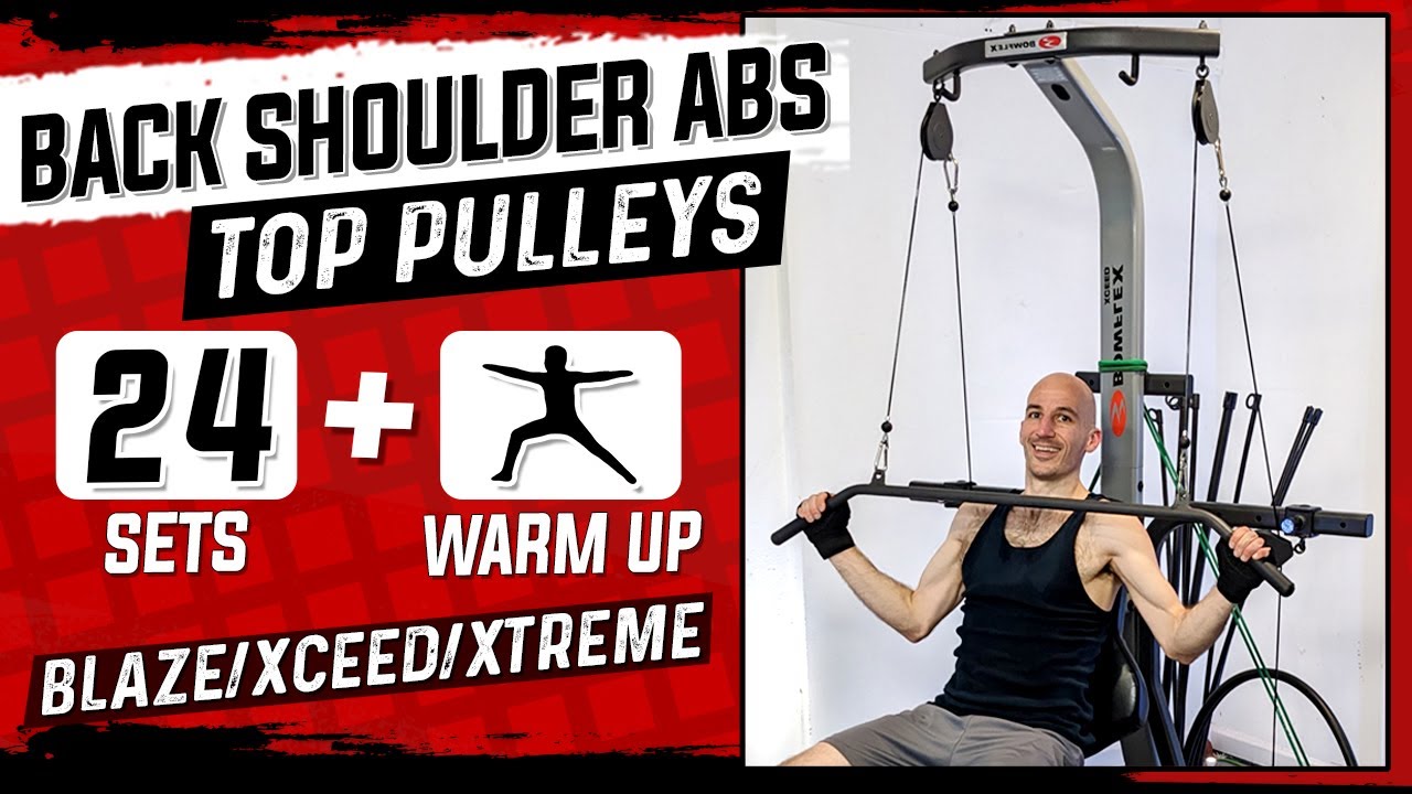 Top Pulley Back & Abs Builder | 24 min +Warm-up | #Bowflex # ...
