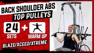 Top Pulley Back & Abs Builder | 24 min +Warm-up | #Bowflex #BowflexXCEED #BowflexBlaze