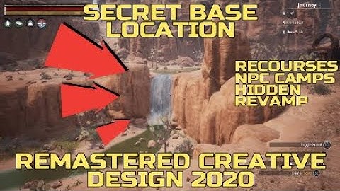 Secret Creative Base Location For Solo & Team Players on Conan Exiles | REMASTERED WATERFALL
