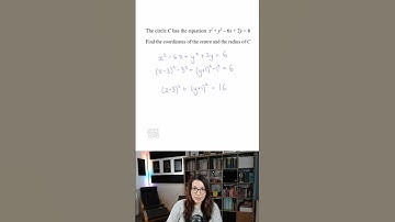 Equation of a Circle | A Level | 1-Minute Methods #MathsRevision #StudyTok #MathsTok