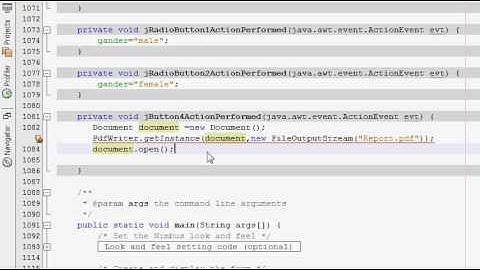 Java prog#74. Reports : Itext :Getting started :Hello world Example