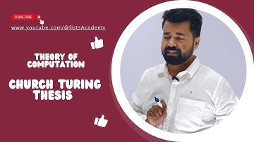 Lec 88 | Church Turing Thesis | Universal Turing Machine (UTM) | Turing Machine | @fistsAcademy