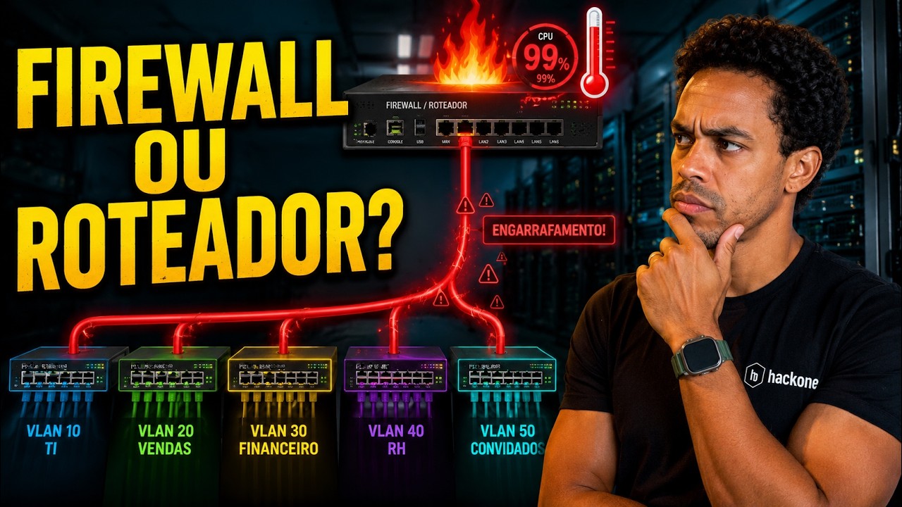 Usar o firewall para roteamento entre VLANs? (Router-on-a-Stick)