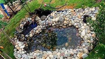 Tự làm hồ Koi lót bạt trong 1 phút 30 giây