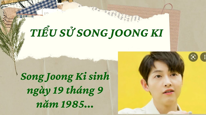 Song joong ki sinh năm bao nhiêu