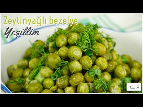 Bezelyeyi hiç böyle yemediniz! Yazın favorisi  YEŞİLLİM /zeytinyağlı tarifler/Figen Ararat