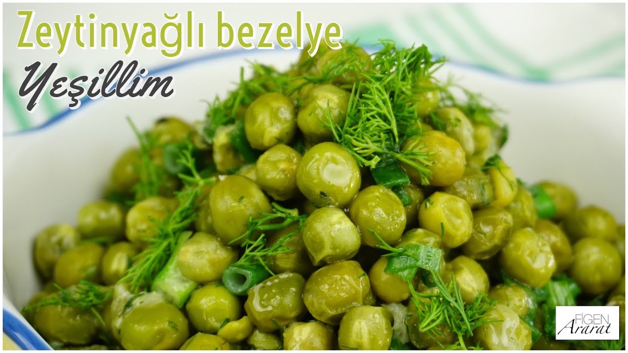 Bezelyeyi hiç böyle yemediniz! Yazın favorisi  YEŞİLLİM /zeytinyağlı tarifler/Figen Ararat