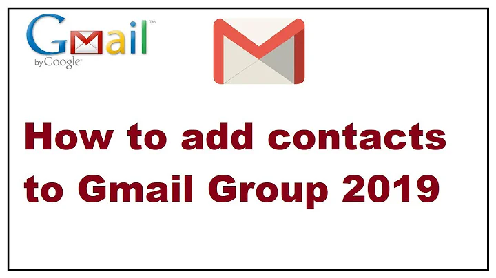 How to add contacts to Gmail Group