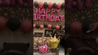 2nd  birthday cake baby girl cake #shortvideo #creamycakes #king #chocolate #cakelover #cakerecipe