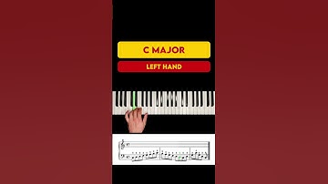 How to PLAY C Major Scale on #Piano - Left Hand Tutorial
