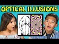 10 MIND BLOWING OPTICAL ILLUSIONS with TEENS (React)