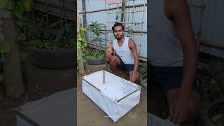 🌱🔥 Make a FREE Garden Bed Using Waste Plastic Bags & Bamboo! ♻️🎋 #shorts #diygarden #raisedgardenbed