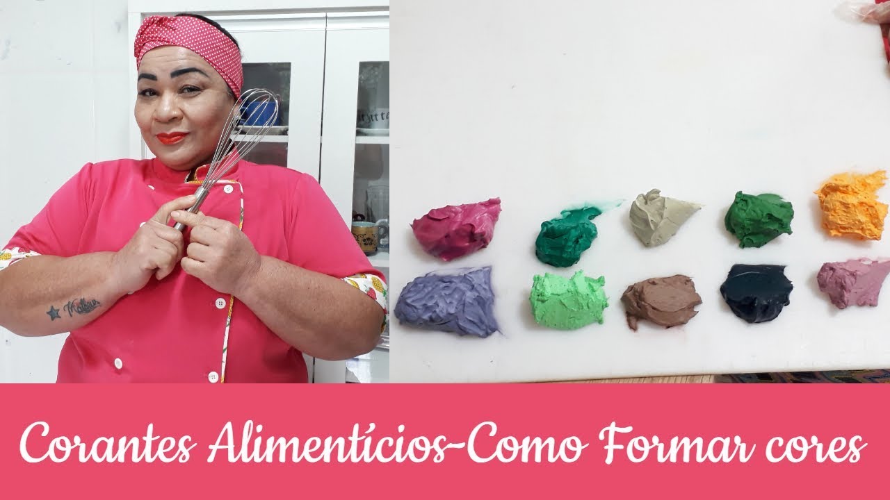 CORANTES ALIMENTÍCIOS-COMO FORMA 10 CORES DIFERENTES