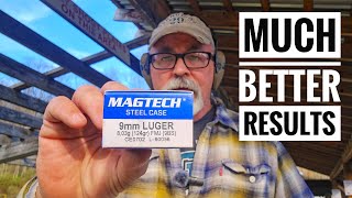 Magtech 9mm 124 Grain Steel Case, Take 2!