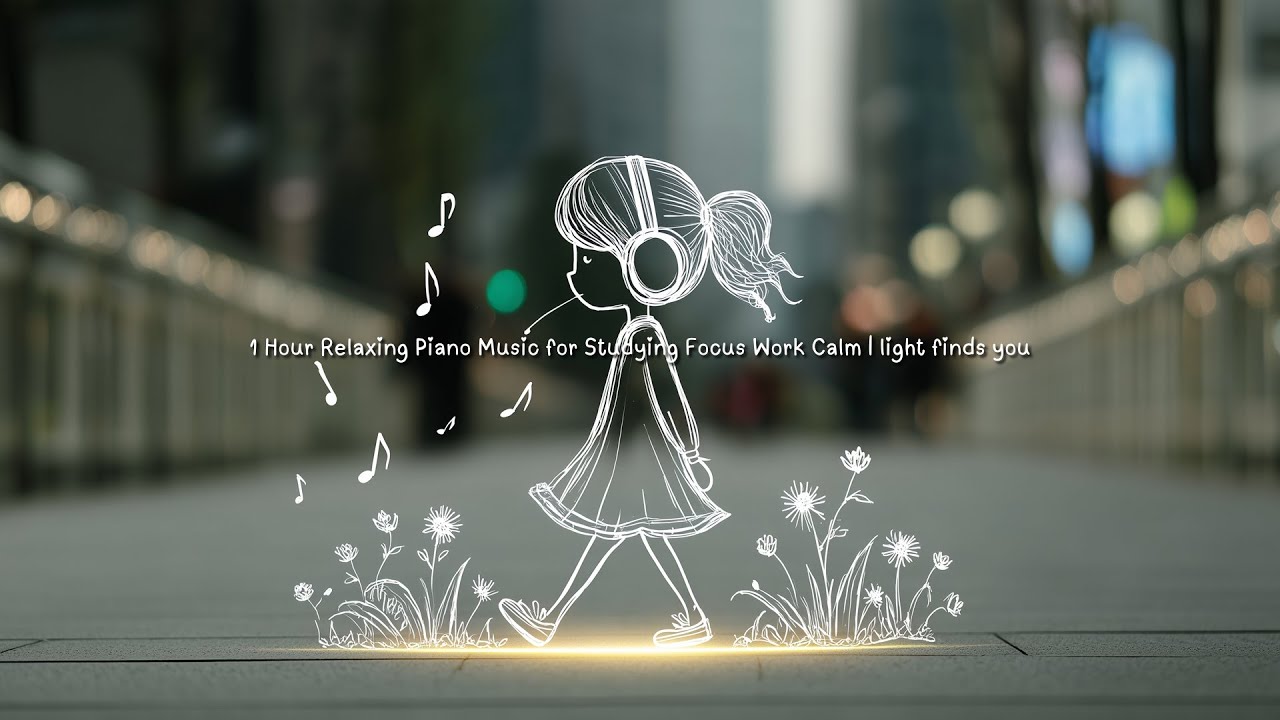 1 Hour Relaxing Piano Music for Studying Focus Work Calm | light finds you