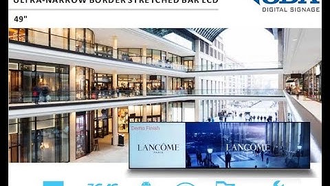 New product ultra narrow boarder bar lcd display