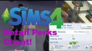 Sims 4 Get to Work Perk Points Cheats