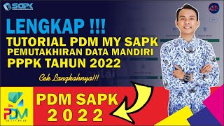 🔴 LENGKAP !!! Tutorial Pemutakhiran Data Mandiri PDM My SAPK Untuk PPPK Guru Tahun 2022 #asn #mysapk