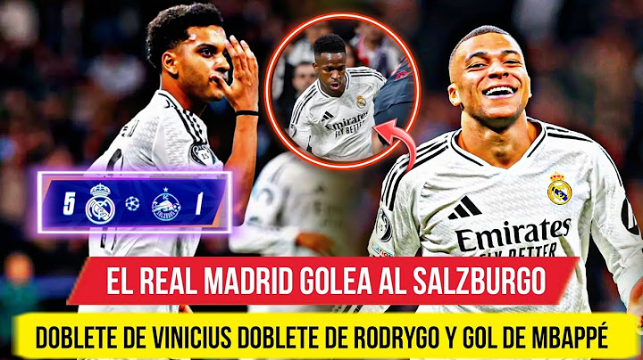 🚨 EL REAL MADRID GOLEA 5-1 al SALZBURGO en UCL - DOBLETE de RODRYGO de VINICIUS y GOL de MBAPPÉ 🔥