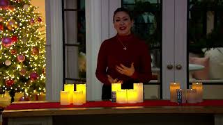 Mikasa Assorted 4-pc Flameless Dancing Flame Pillars on QVC