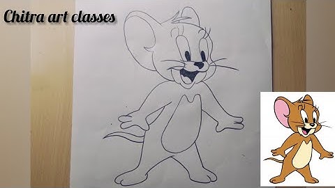 How to draw Jerry the mouse || How to draw Jerry step by step