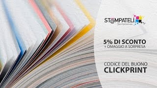 Codice Sconto Stampateli Clickoon