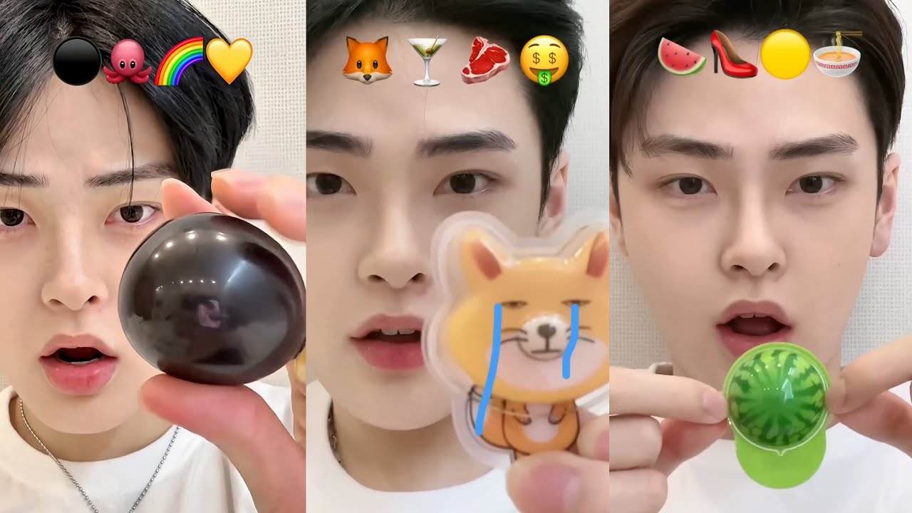 Best Seungbini Korean ASMR Compilation | asmr eating emoji food korean #41